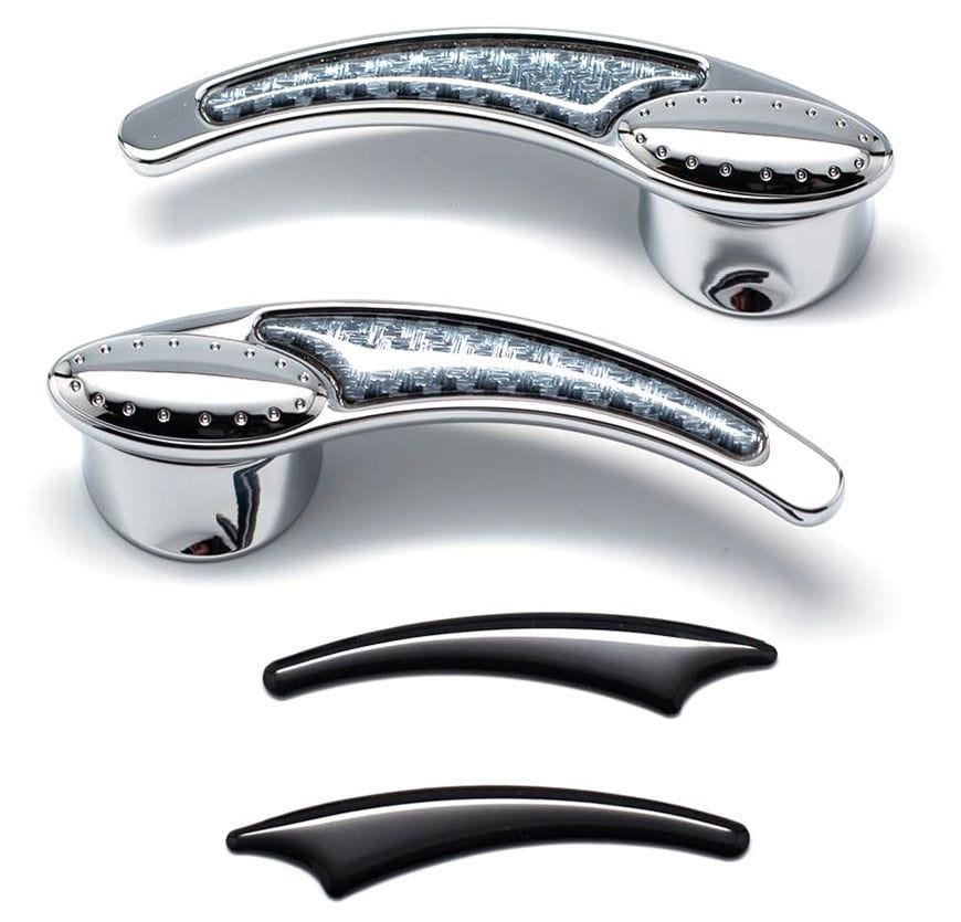 CLAYTON Clayton Chrome Billet Interior Door Handles CLA-PT102EF SR