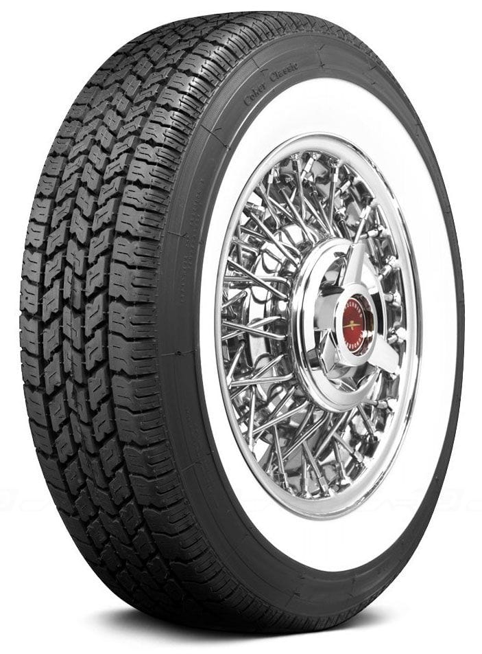 COKER 225 75R-15 With 2-3/4" White Wall Coker Coker Classic Radial Tyre TIRCO22575R15WW SR