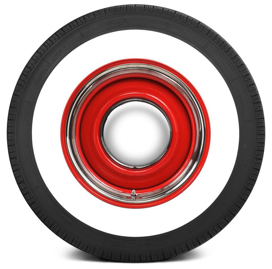 COKER 235 75R-15 With 3-1/8" White Wall Coker Coker Classic Radial Tyre TIRCO23575R15WW SR