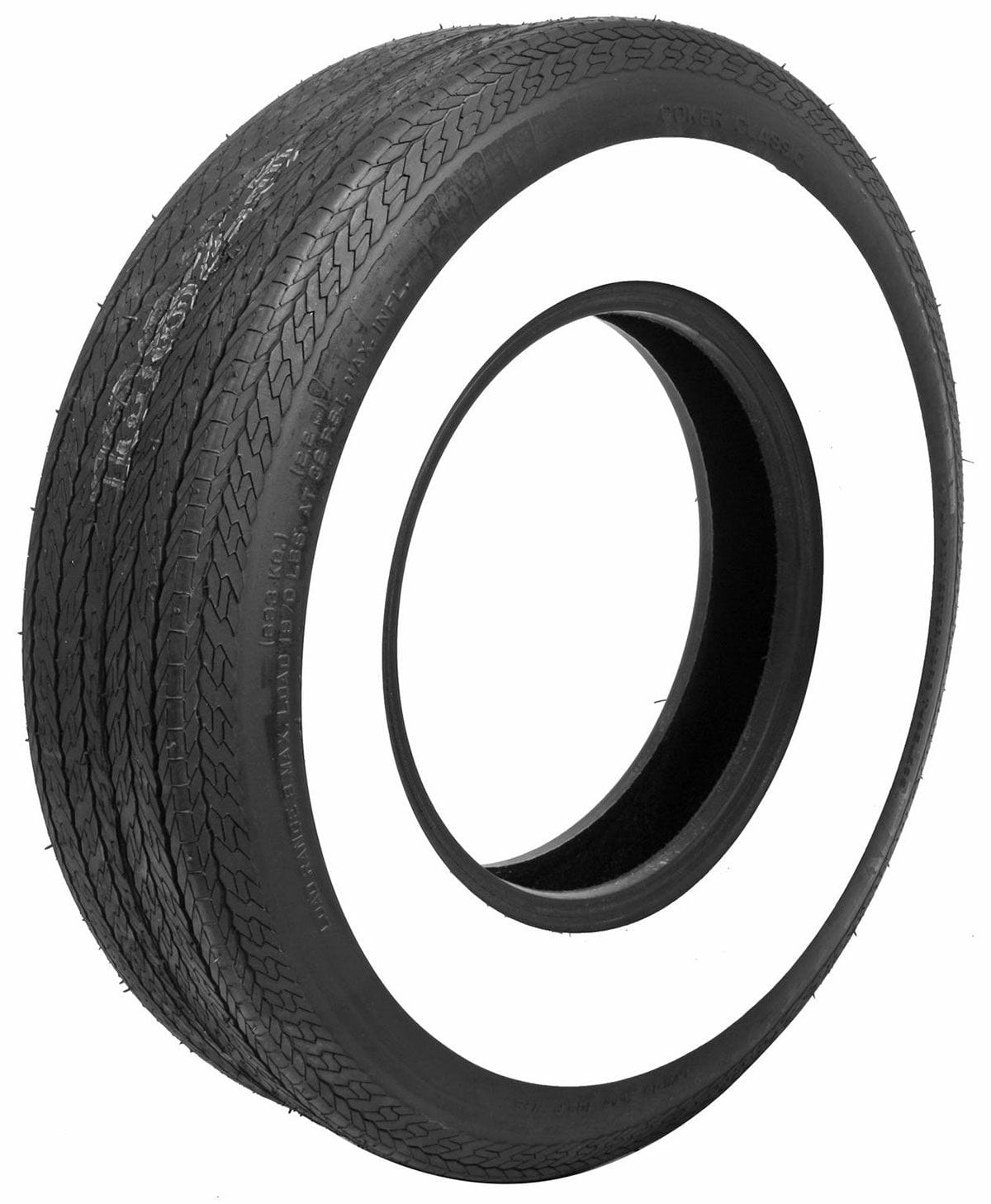 COKER Coker L78-15 Bias Ply Tyre With 4" Whitewall TIRCOL7815W-4 SR