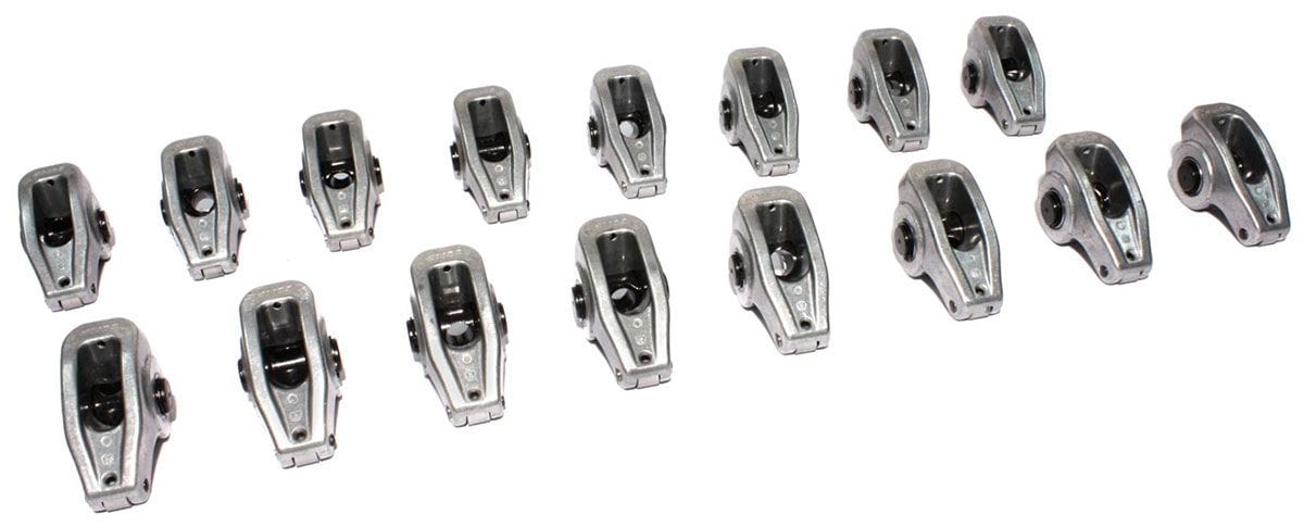 COMP Suit Big Block Chevy 396 - 454 COMP Cams High Energy Die Cast Aluminium Roller Rocker Arms 7/16" Stud Dia, 1.7 Ratio CO17 SR