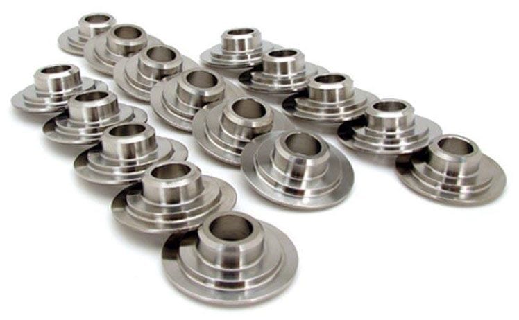 CROWER 15.3 grams, 1.100", .700" dia. +.070" installed ht. Crower Titanium Super Seven Retainers for 1.550" dia. Dual Spring C86767-16 SR