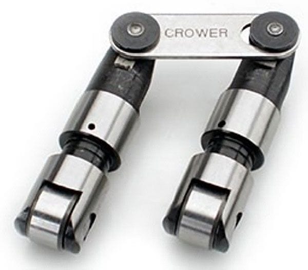 CROWER SB Chevy Cyl# 2,3,6,7 .150" Int Offset will fit Tall Lifter Bore - HI Crower Severe-Duty Cutaway O/size Bearing Solid Roller Lifters, .903" dia./.812" Brg C6 SR