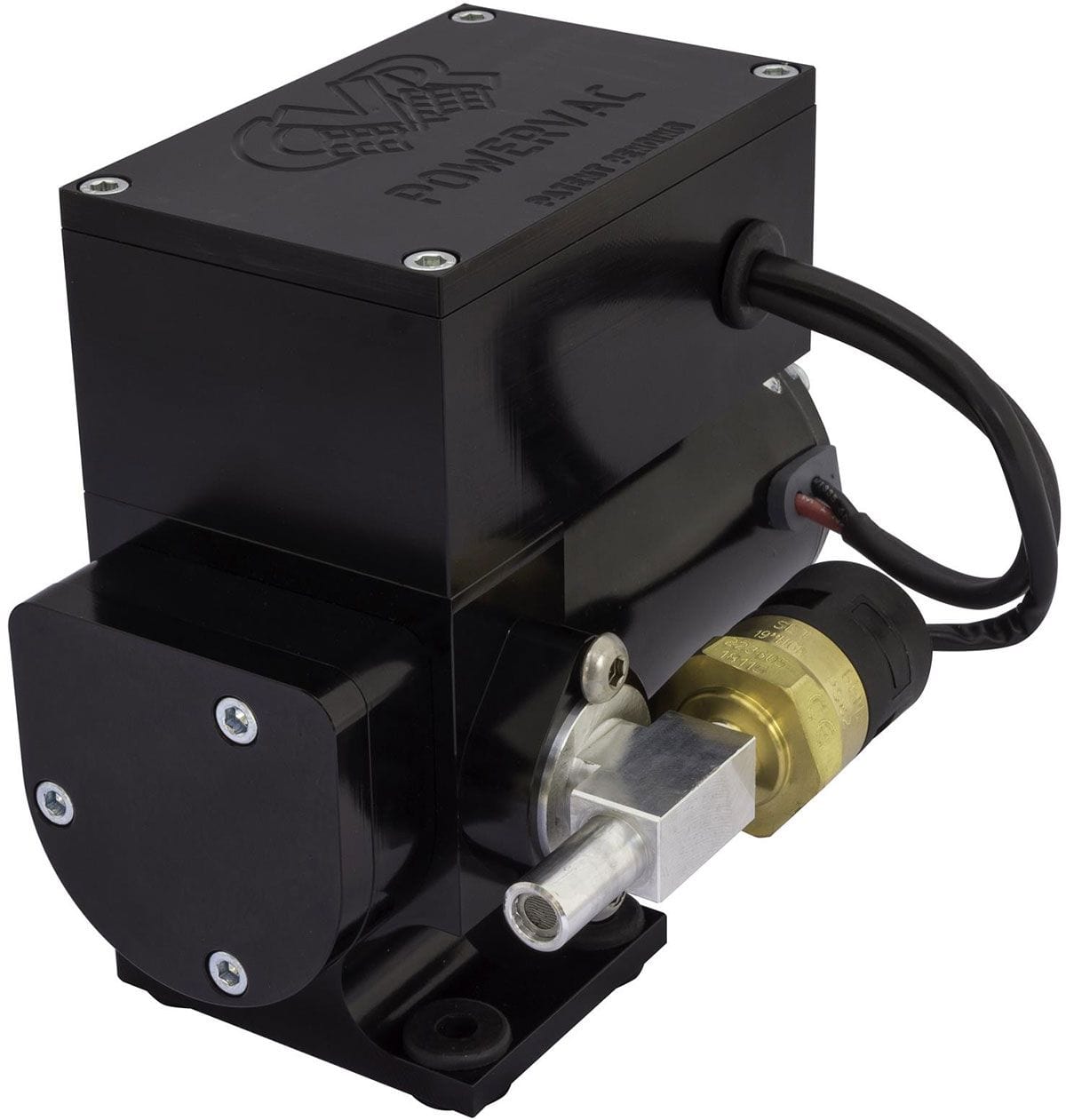 CVR Billet Black CVR Vane Style 12v Brake Vacuum Pump CVRVP665 SR