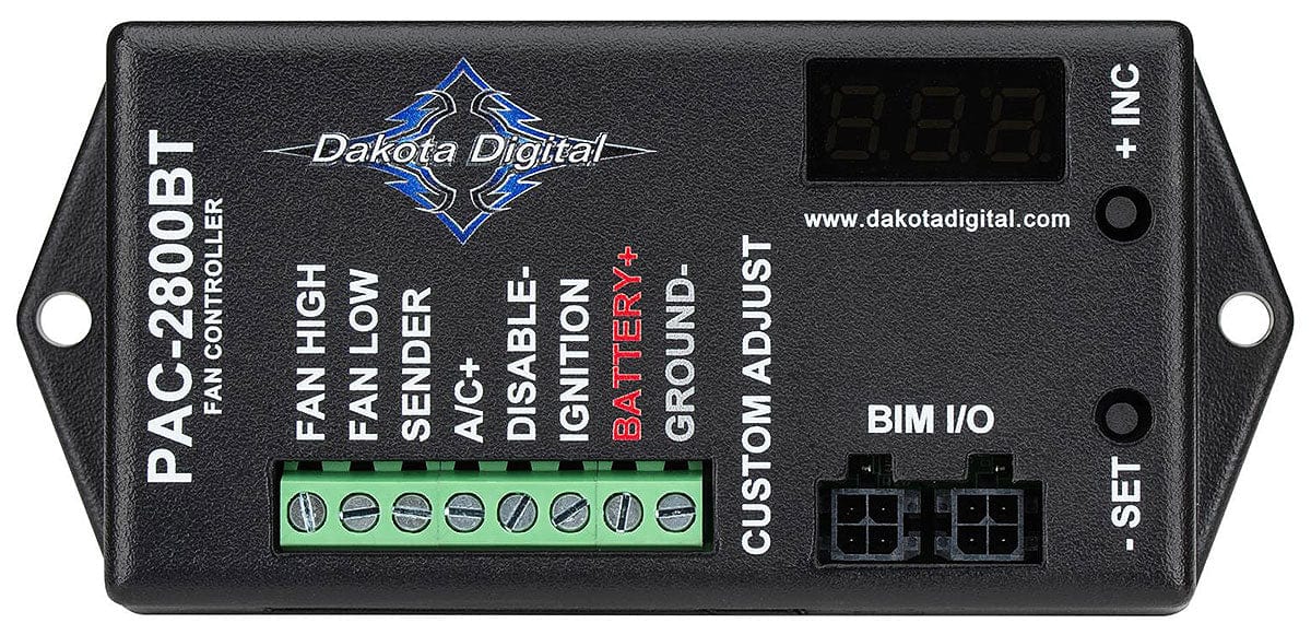 Dakota Digital Bluetooth Dakota Digital Programmable Fan Controller with 70amp Relay DAKPAC-2800PT SR