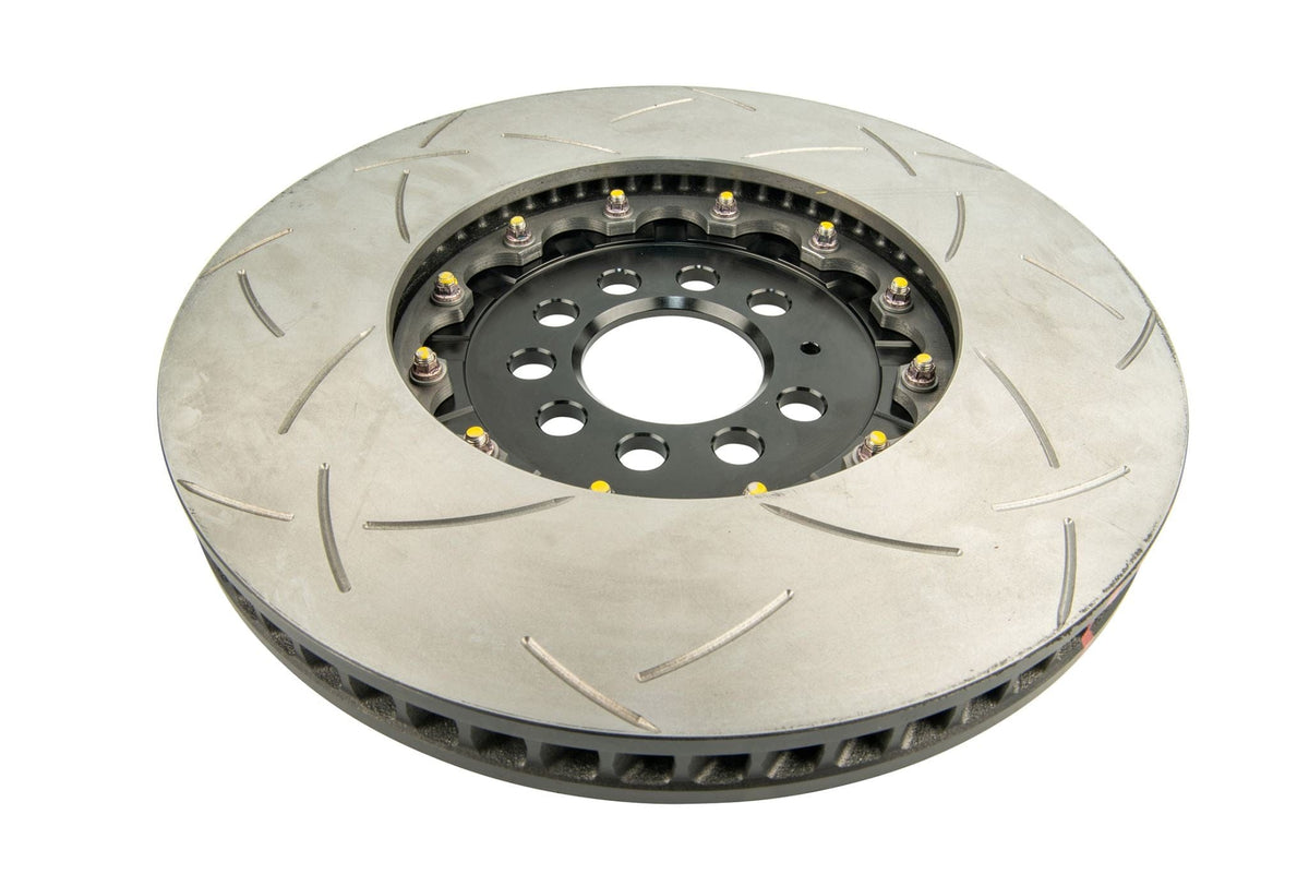 DBA Brakes Disc Rotors DBA T3 Slot Front Disc Brake Rotors Audi TT 5000 2-piece Black Hat Right Hand 60CV (DBA52828BLKRS) SR