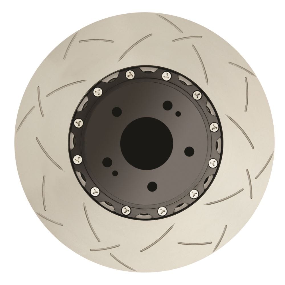 DBA Brakes Disc Rotors DBA T3 Slot Front Disc Brake Rotors HSV GTS VY 5000 2-piece Black Hat Left Hand 60CV (DBA5048BLKLS) SR