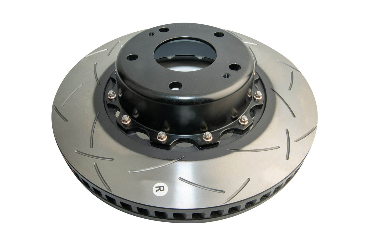 DBA Brakes Disc Rotors DBA T3 Slot Front Disc Brake Rotors HSV VT 5000 2-piece Black Hat Right Hand 60CV - Hsv Senator (DBA5048BLKRS) SR