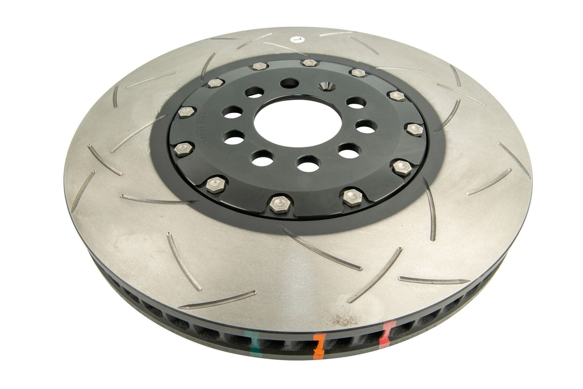 DBA Brakes Disc Rotors DBA T3 Slot Front Disc Brake Rotors VW Golf 5000 2-piece Black Hat Left Hand 60CV (DBA52828BLKLS) SR