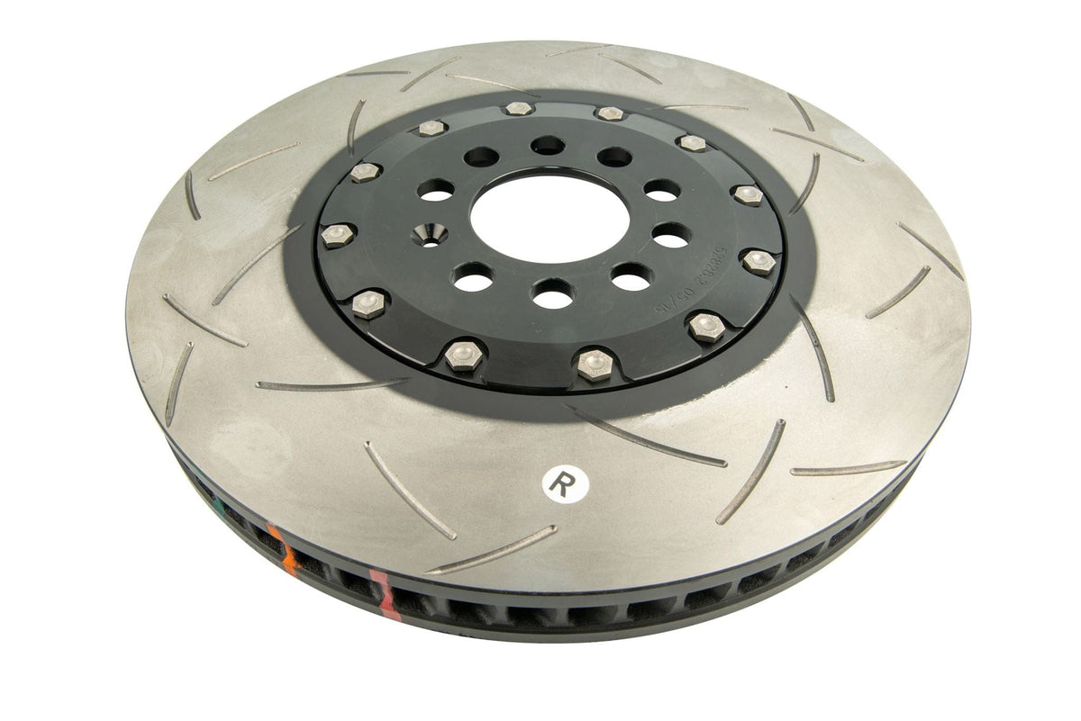 DBA Brakes Disc Rotors DBA T3 Slot Front Disc Brake Rotors VW Golf 5000 2-piece Black Hat Right Hand 60CV (DBA52828BLKRS) SR