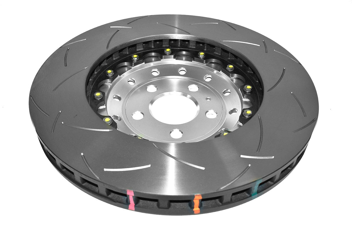 DBA Brakes Disc Rotors DBA T3 Slot KP Front Disc Brake Rotors Audi A6 5000 2-piece Silver Hat 390mm x 36mm (DBA53000SLVS) SR