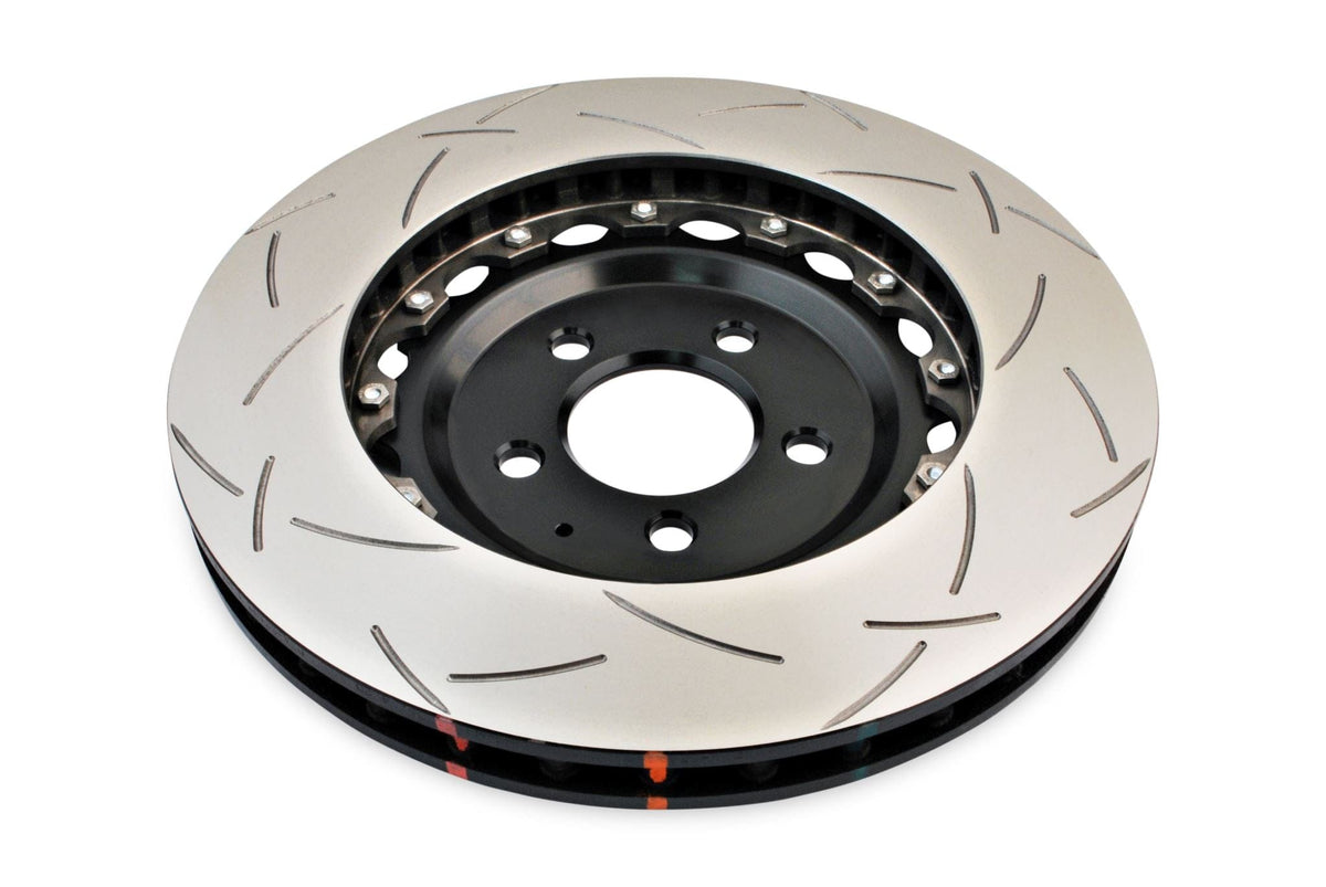 DBA Brakes Disc Rotors DBA T3 Slot KP Front Disc Brake Rotors Ford Australia SX/SY 5000 2-piece Black Hat (DBA52102BLKS) SR