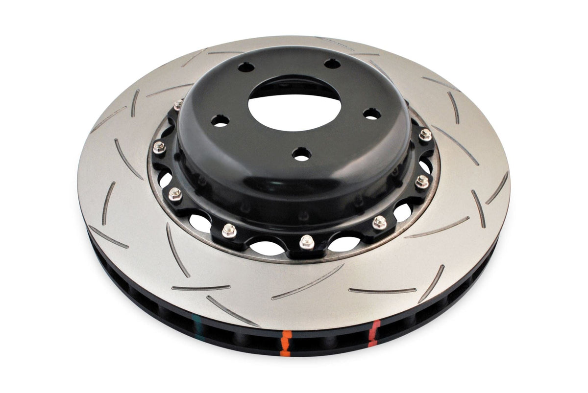 DBA Brakes Disc Rotors DBA T3 Slot KP Front Disc Brake Rotors HSV Clubsport VZ 05-06 5000 2-piece Black Hat (DBA52018BLKS) SR