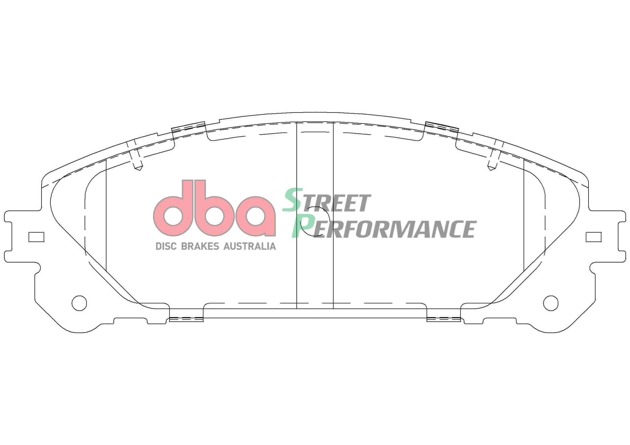 DBA Drum Brake Pad to suit Lexus RX GSU35 06-08 DBA SP PERFORMANCE Front SR