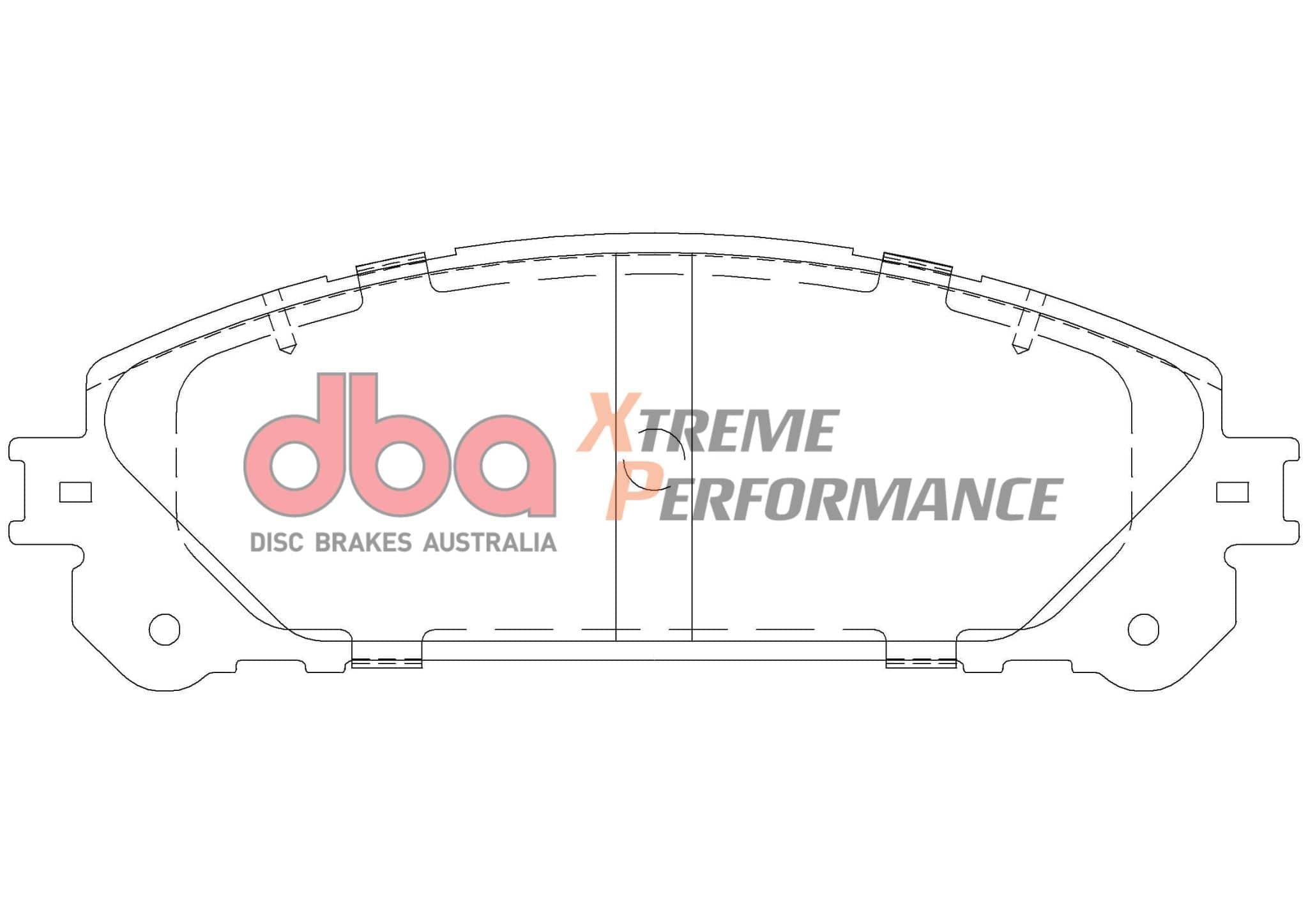 DBA Drum Brake Pad to suit Lexus RX GSU35 06-08 DBA XP PERFORMANCE Front SR
