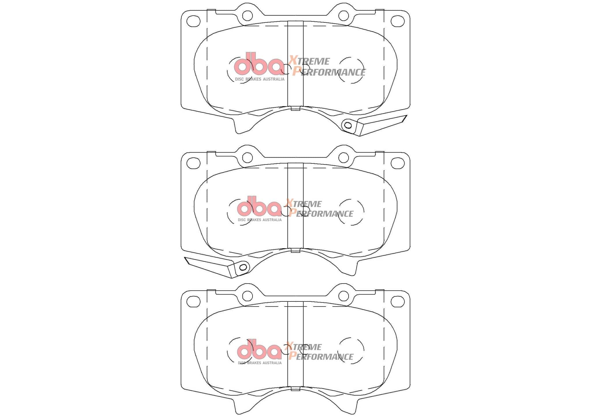 DBA Drum Brake Pad to suit Toyota Fortuner 15- XP PERFORMANCE Front DBA SR