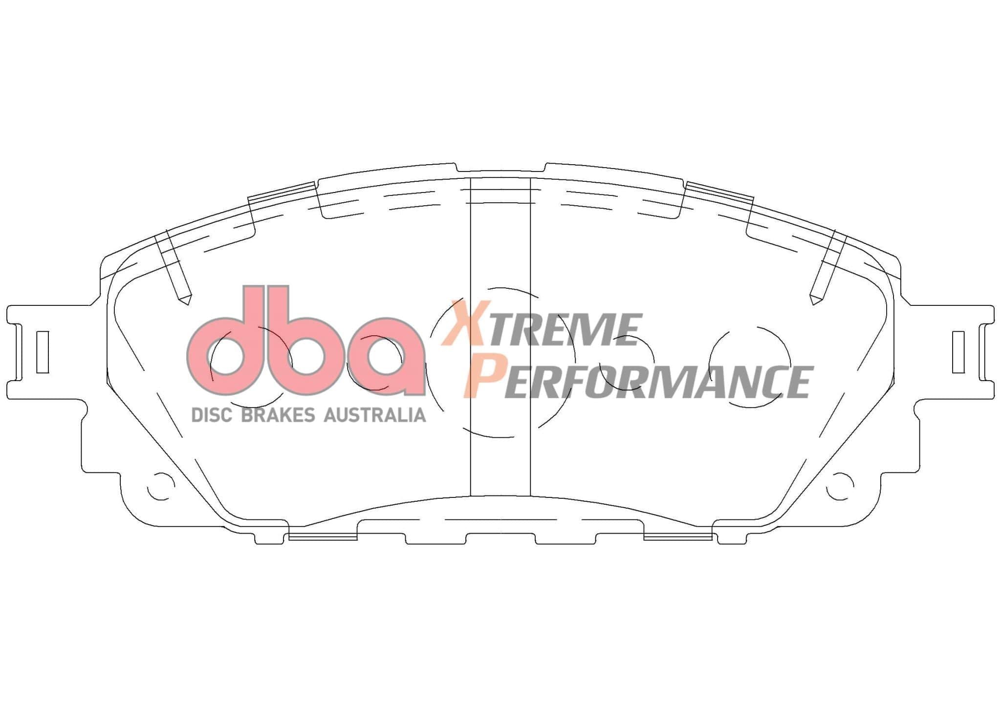 DBA Drum Brake Pad to suit Toyota Hi Lux 5/ 296mm rotor 15- XP PERFORMANCE Front DBA SR
