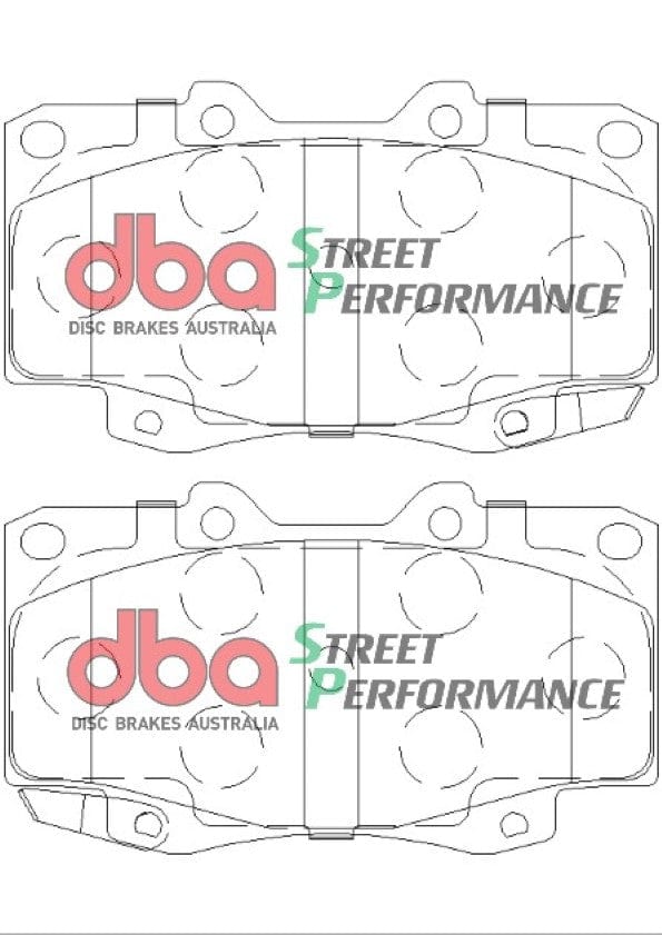 DBA Drum Brake Pad to suit Toyota Hilux GGN25/KUN26 05-15 DBA SP PERFORMANCE Front SR