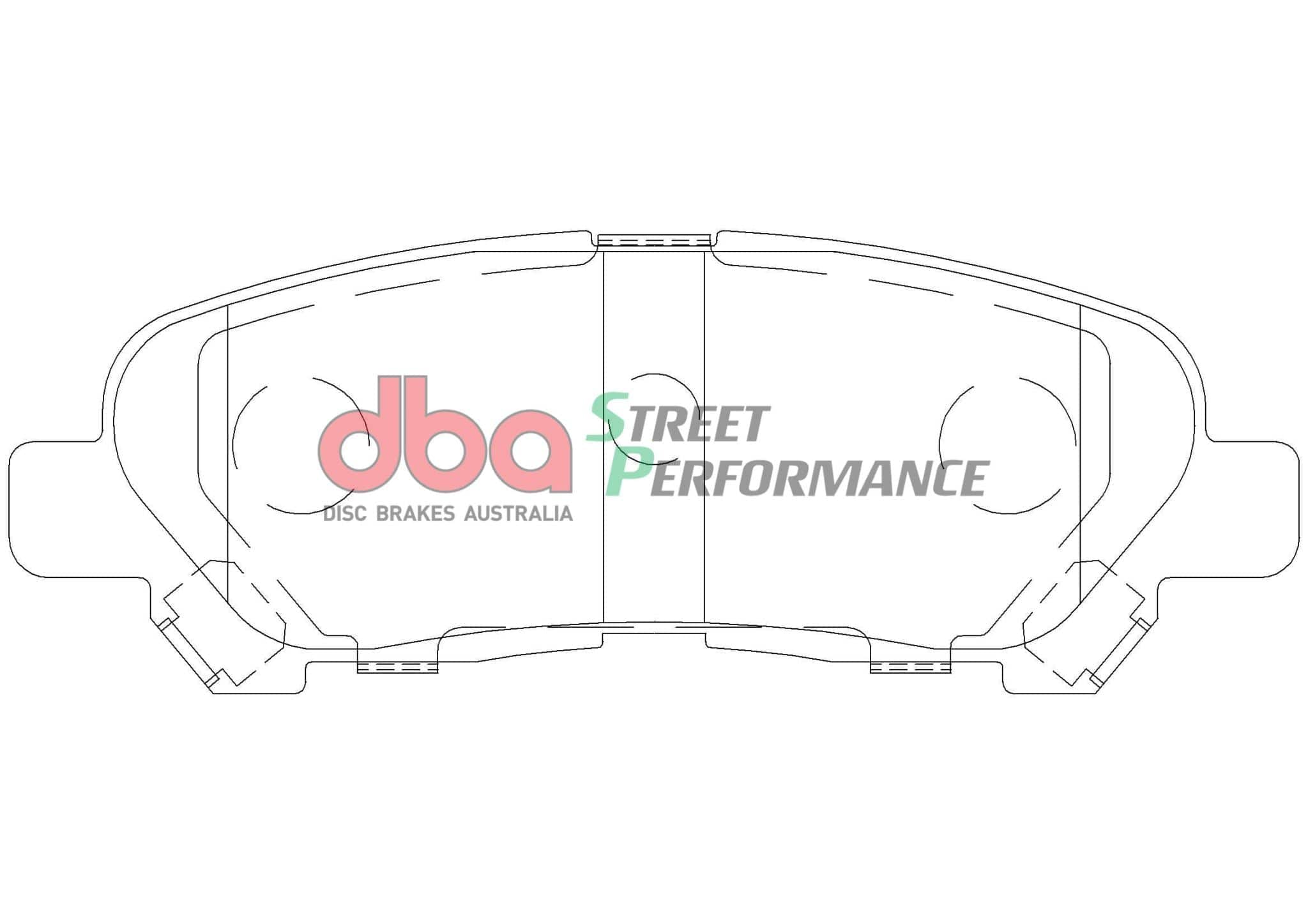 DBA Drum Brake Pad to suit Toyota Kluger GSU40R/GSU45R 07-14 DBA SP PERFORMANCE Rear SR
