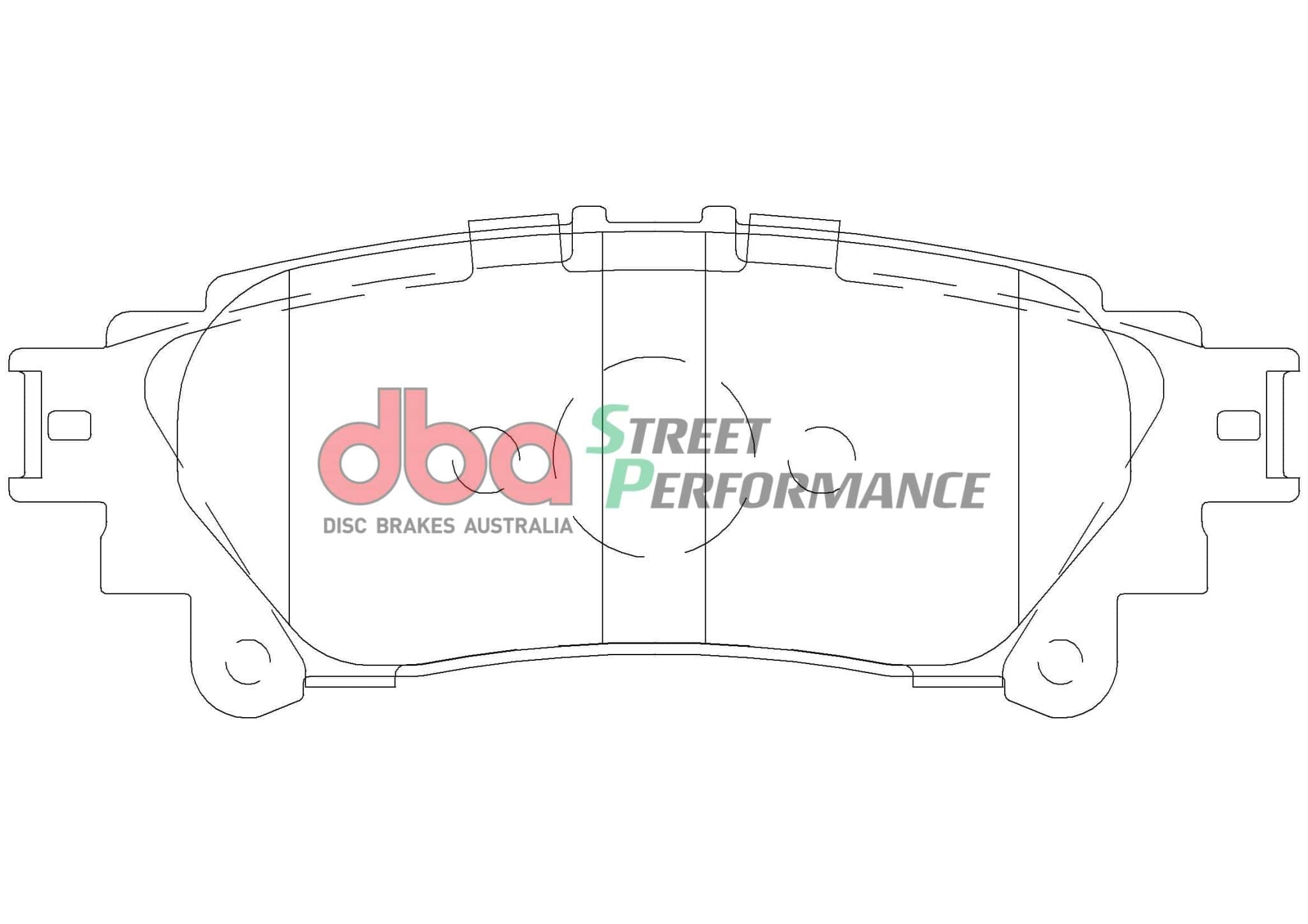 DBA Drum Brake Pad to suit Toyota Kluger GSU55R , Lexus RX 14-17 SP PERFORMANCE Rear DBA SR