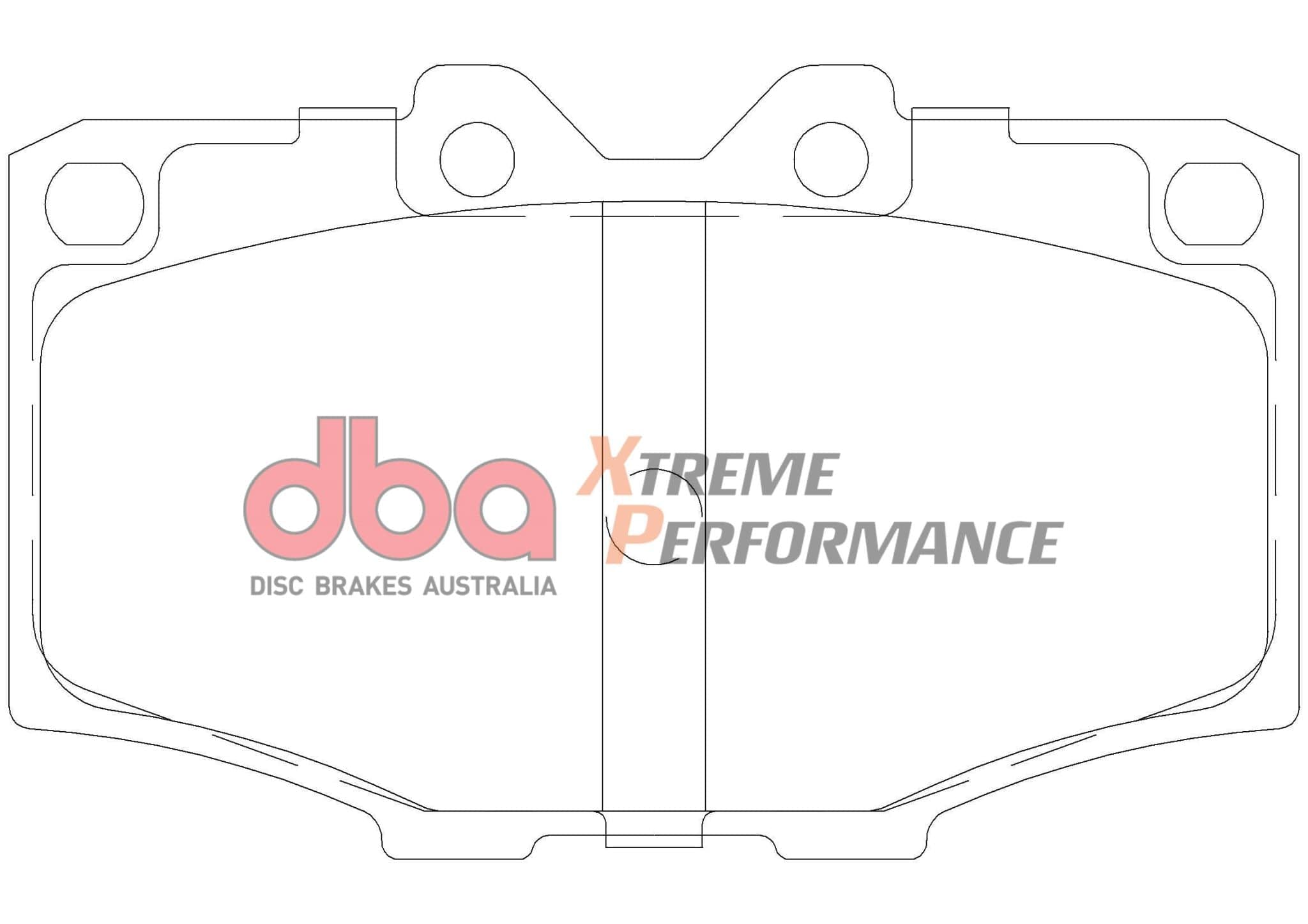 DBA Drum Brake Pad to suit Toyota Land Cruiser 74-92 DBA XP PERFORMANCE Front SR