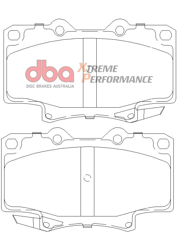 DBA Drum Brake Pad to suit Toyota VZN130 LN61 LN130 YN130 RN130 DBA XP PERFORMANCE F SR