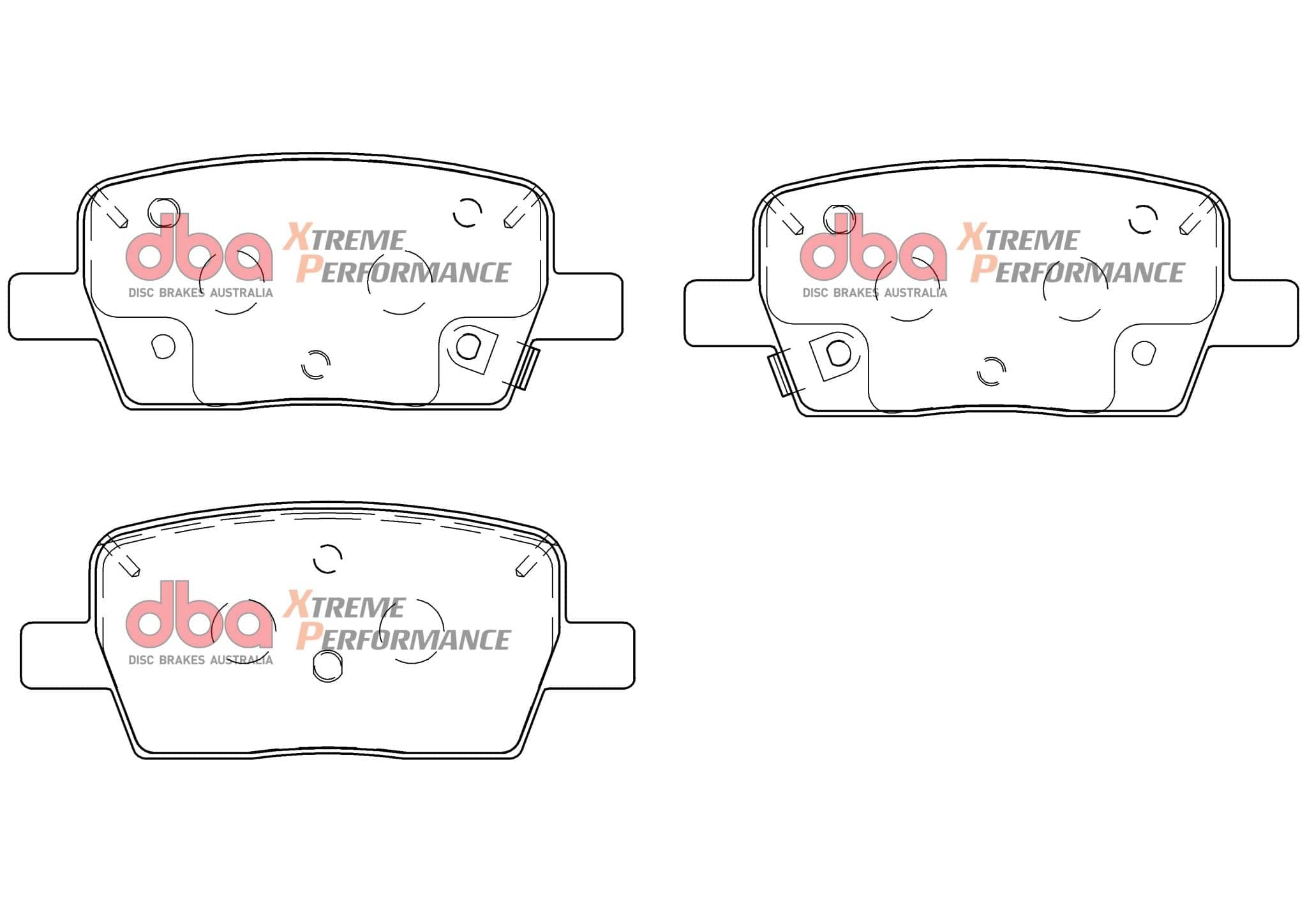 DBA Drum GMC Acadia / Holden Acadia 18- XP PERFORMANCE Rear DBA Brake Pad SR