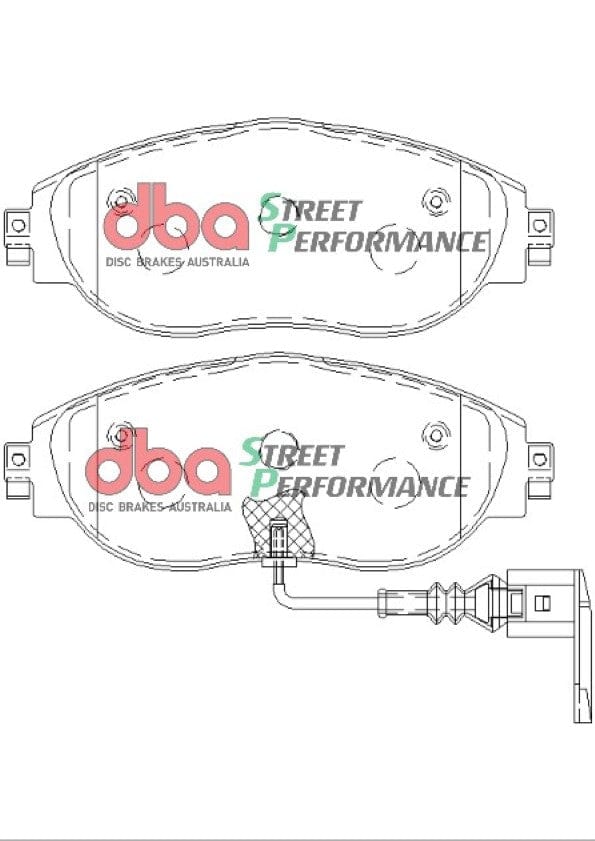 DBA Drum Golf VII, SKODA RS MY16 SP PERFORMANCE Front DBA Brake Pad SR