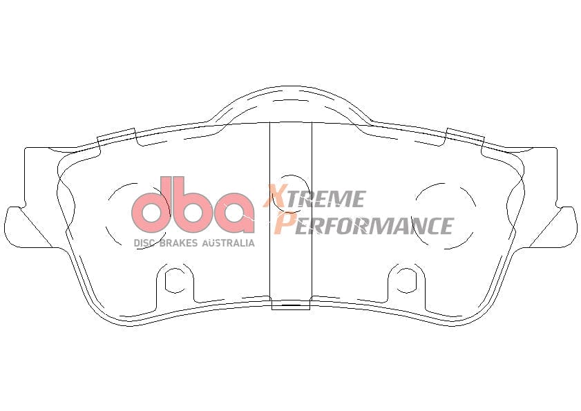 DBA Drum Holden Commodore VE 07-13 DBA XP PERFORMANCE Rear Brake Pad SR