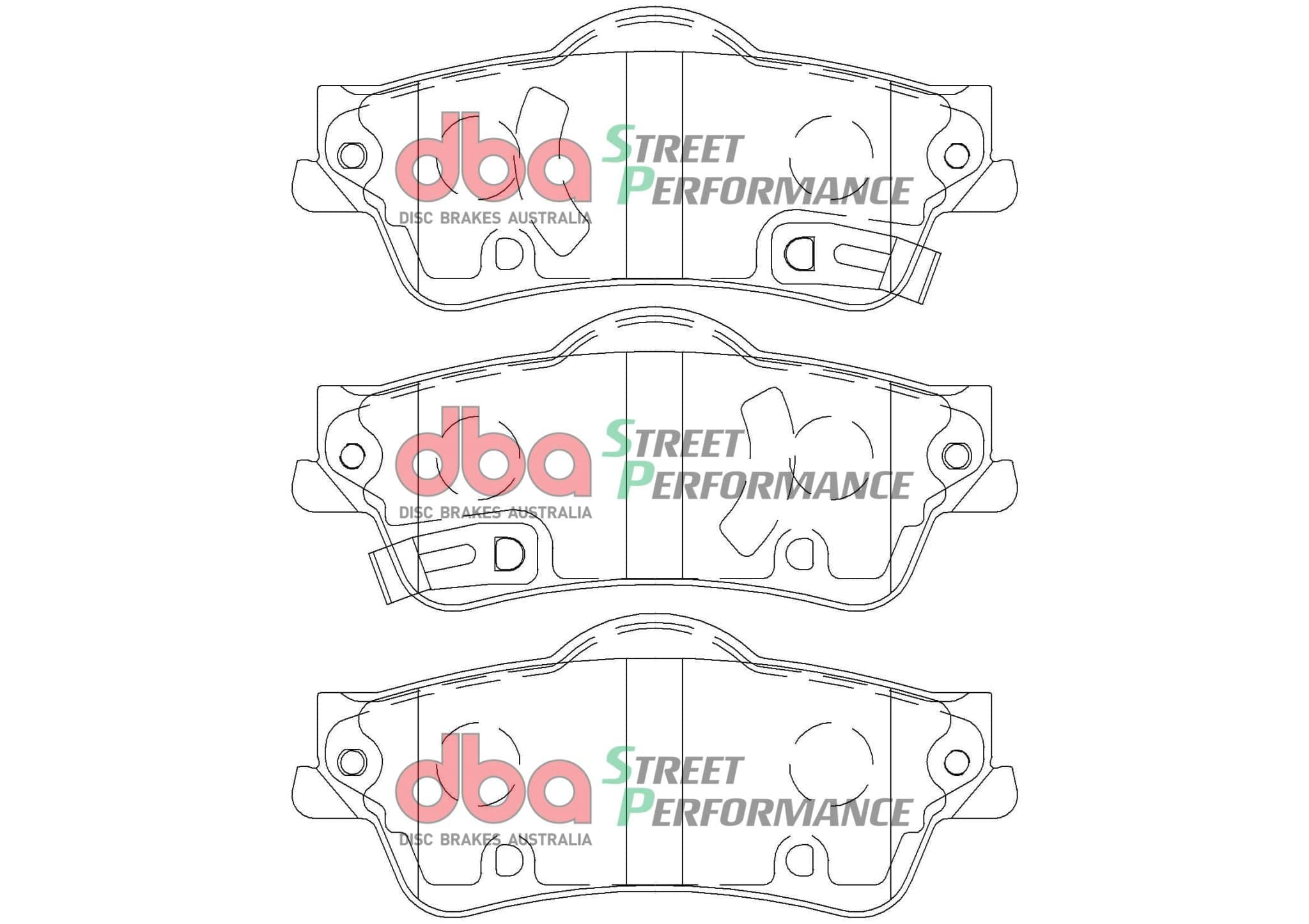 DBA Drum Holden Commodore VF PBR 13-17 SP PERFORMANCE Rear DBA Brake Pad SR