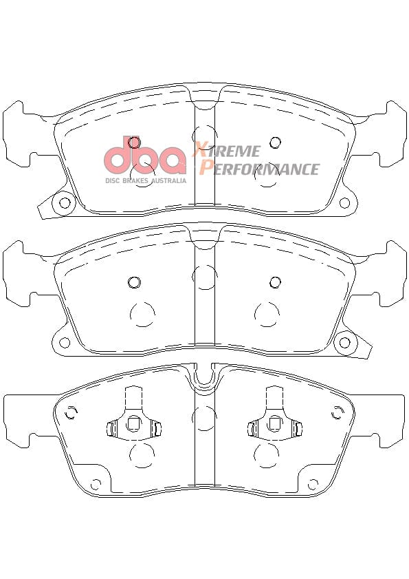 DBA Drum Jeep Grand Cherokee WK XP PERFORMANCE Front DBA Brake Pad SR