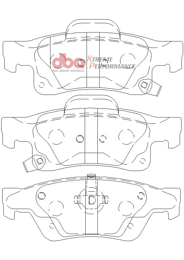DBA Drum Jeep Grand Cherokee WK XP PERFORMANCE Rear DBA Brake Pad SR