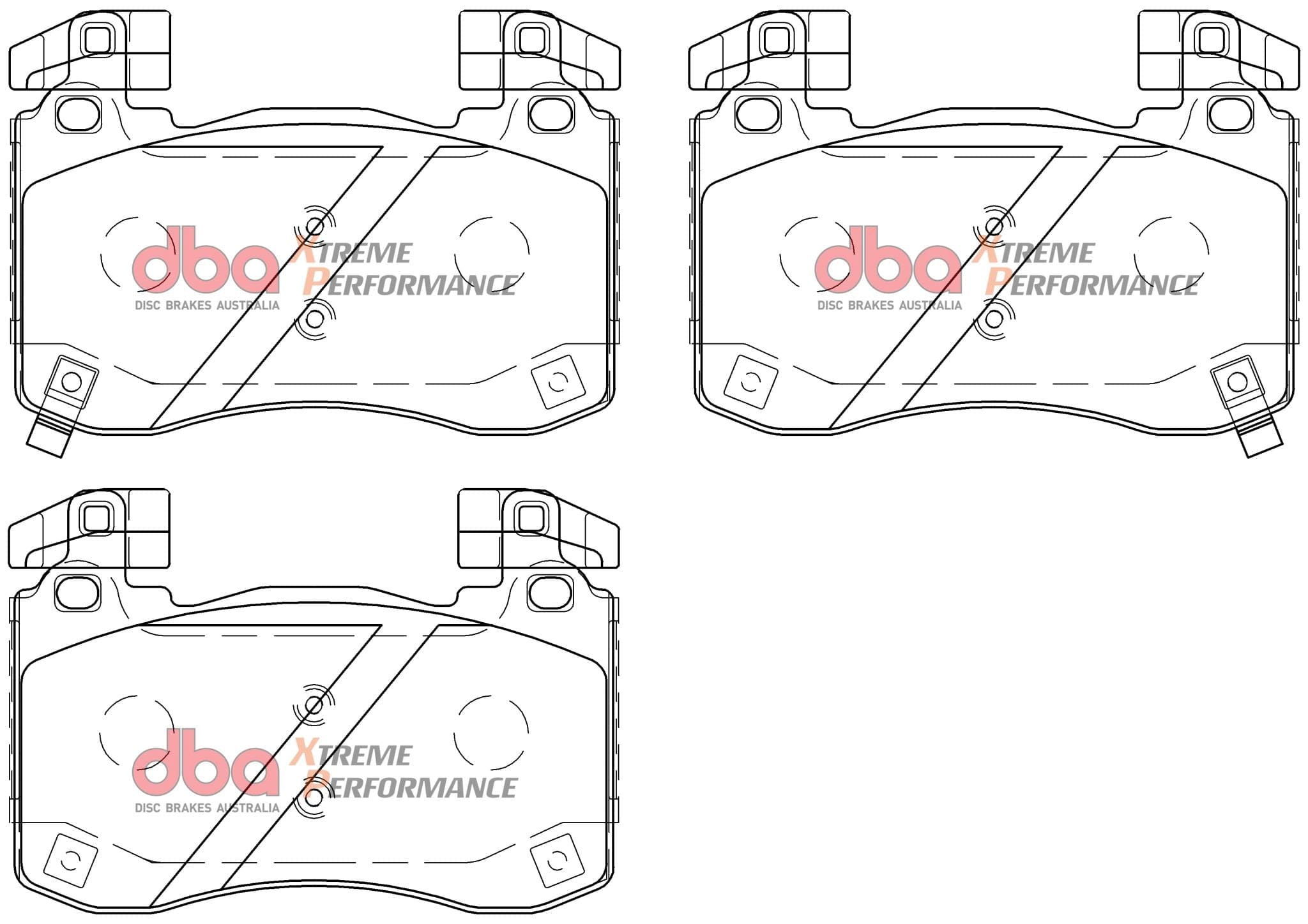 DBA Drum KIA Stinger V6 Twin Turbo 18- XP PERFORMANCE Front DBA Brake Pad SR