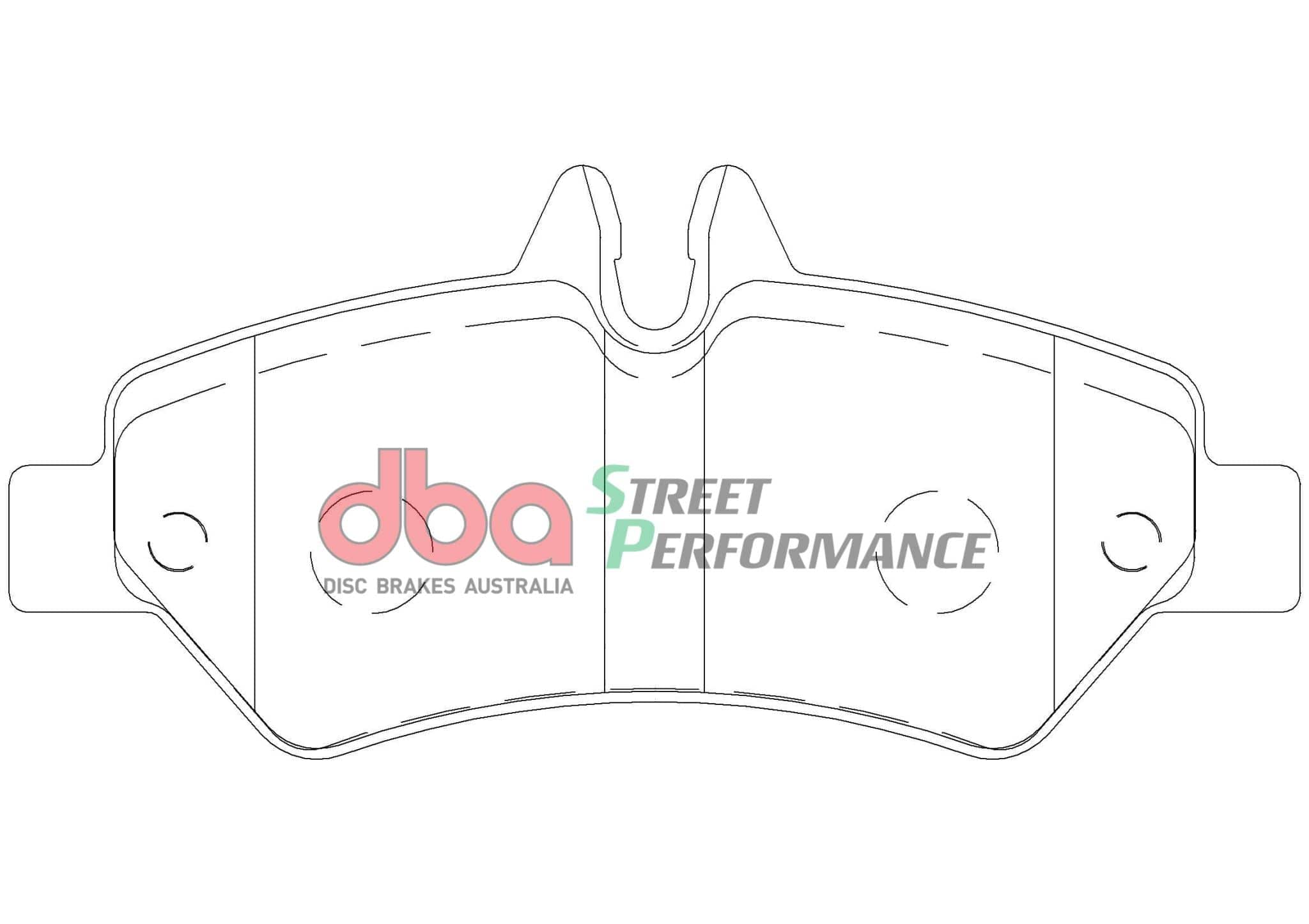DBA Drum Mercedes-benz Sprinter 3-t 903 00-06 DBA SP PERFORMANCE Rear Brake Pad SR