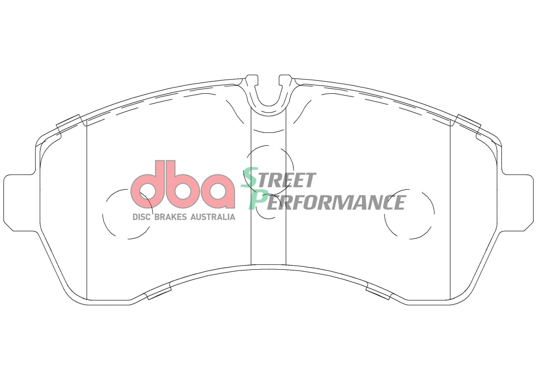 DBA Drum Mercedes Sprinter, VW Crafter 06-11 SP PERFORMANCE Front DBA Brake Pad SR