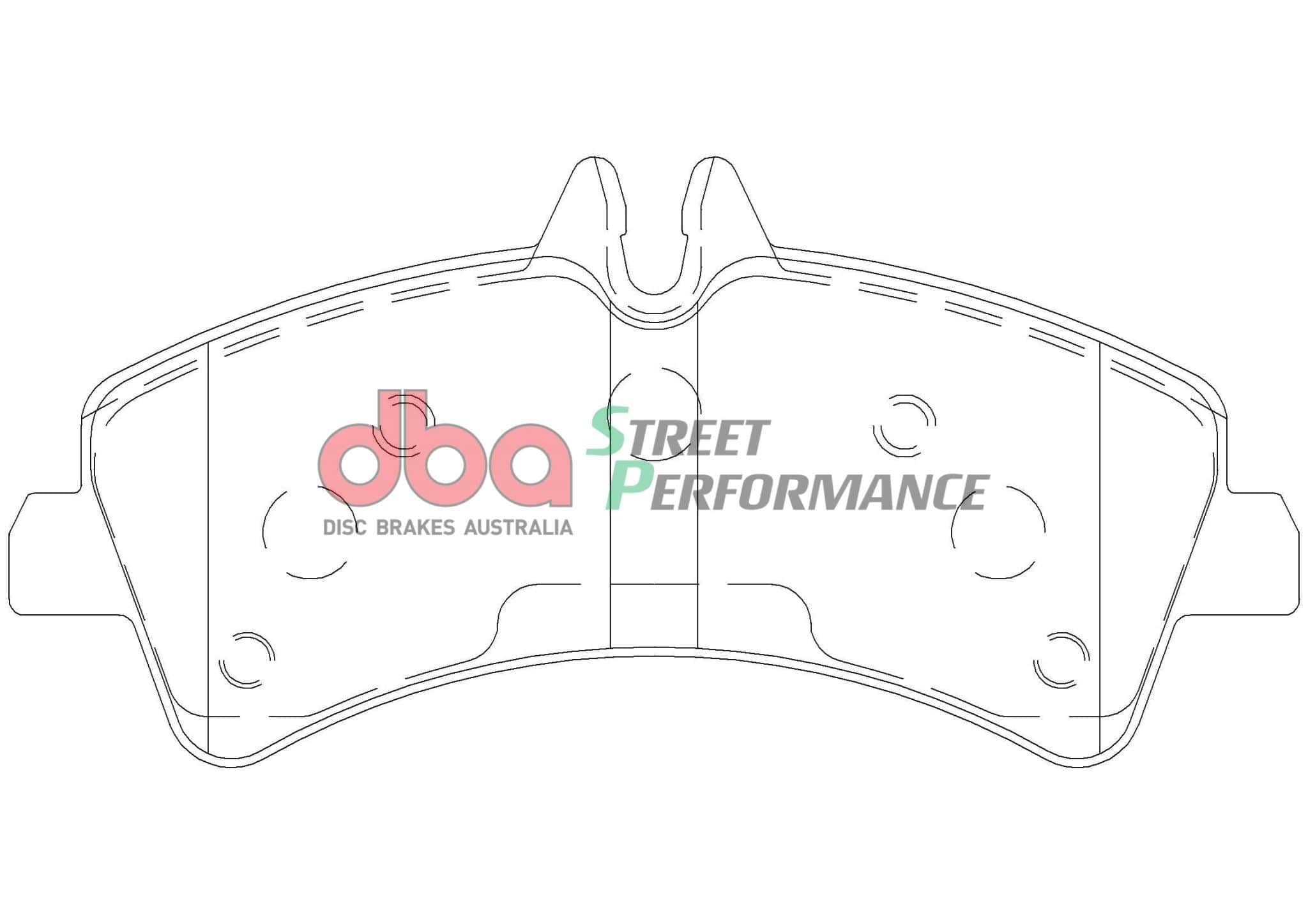 DBA Drum Mercedes Sprinter, VW Crafter 06-11 SP PERFORMANCE Rear DBA Brake Pad SR