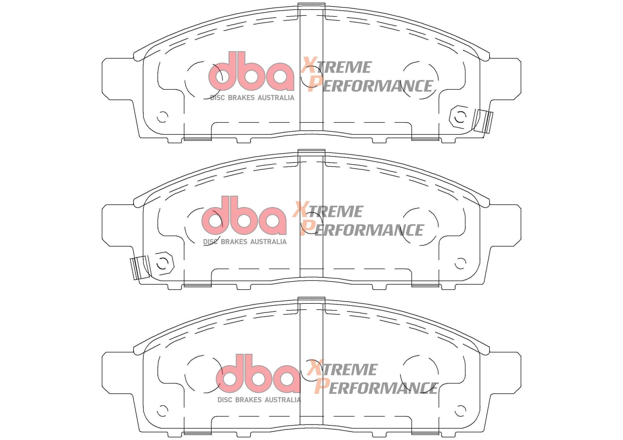 DBA Drum Mitsubishi Challenger PB/PC 09-15 DBA XP PERFORMANCE Front Brake Pad SR