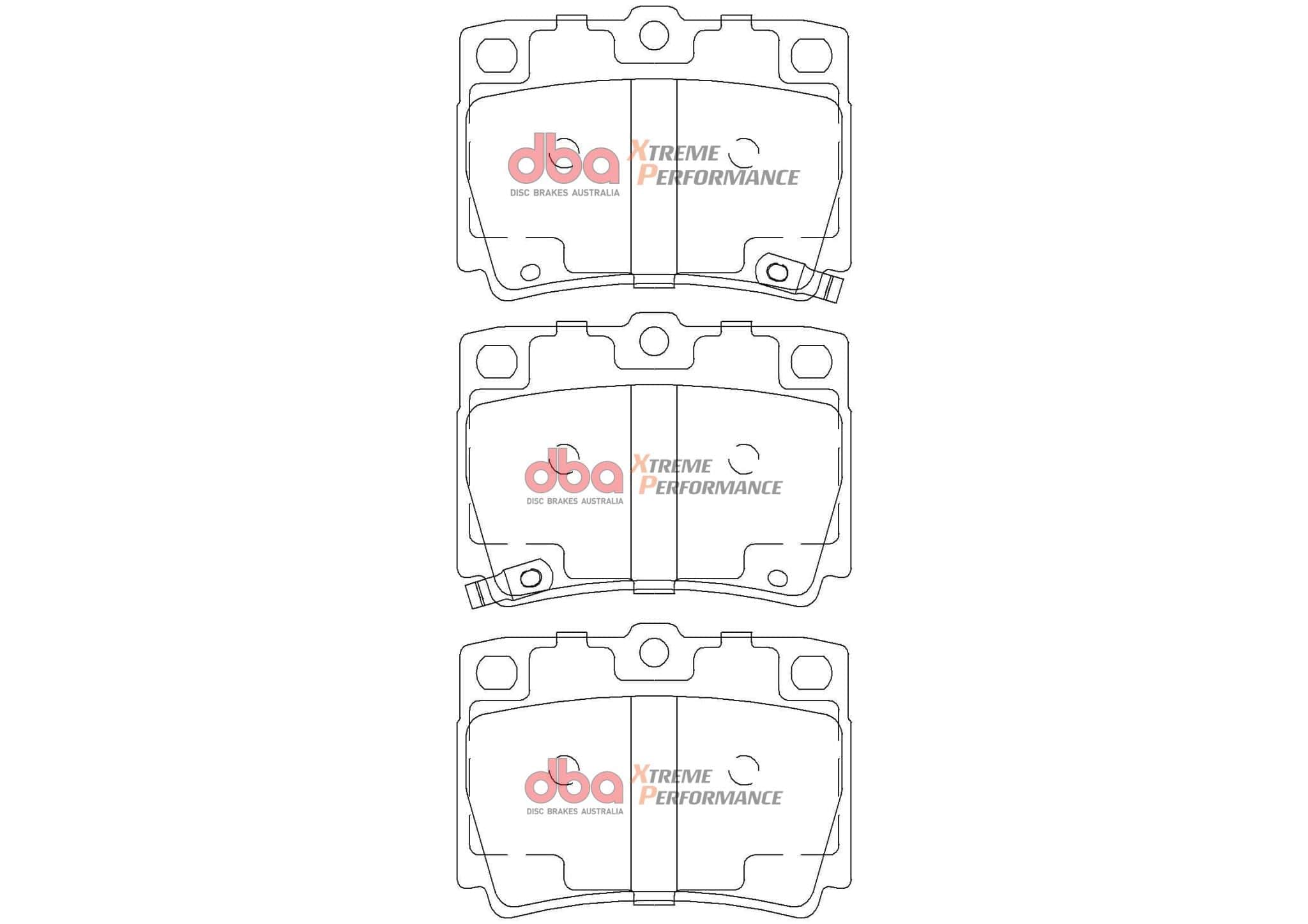 DBA Drum Mitsubishi Challenger PB/PC/K7_/K9_/PA 99-15 DBA XP PERFORMANCE Rear Brake Pad SR