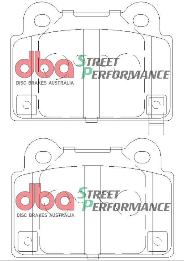 DBA Drum Mitsubishi Evo 10 SP PERFORMANCE Rear DBA Brake Pad SR