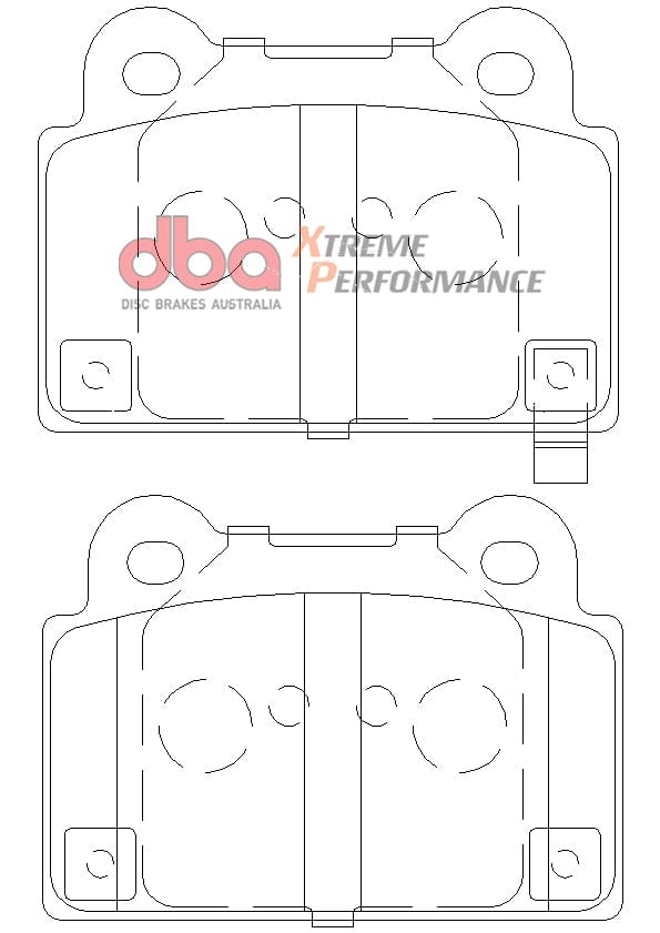 DBA Drum Mitsubishi Evo 10 XP PERFORMANCE Rear DBA Brake Pad SR