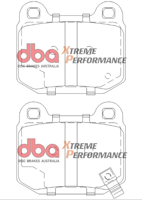 DBA Drum Nissan 350 Z Z33 03-09 DBA XP PERFORMANCE Rear Brake Pad SR
