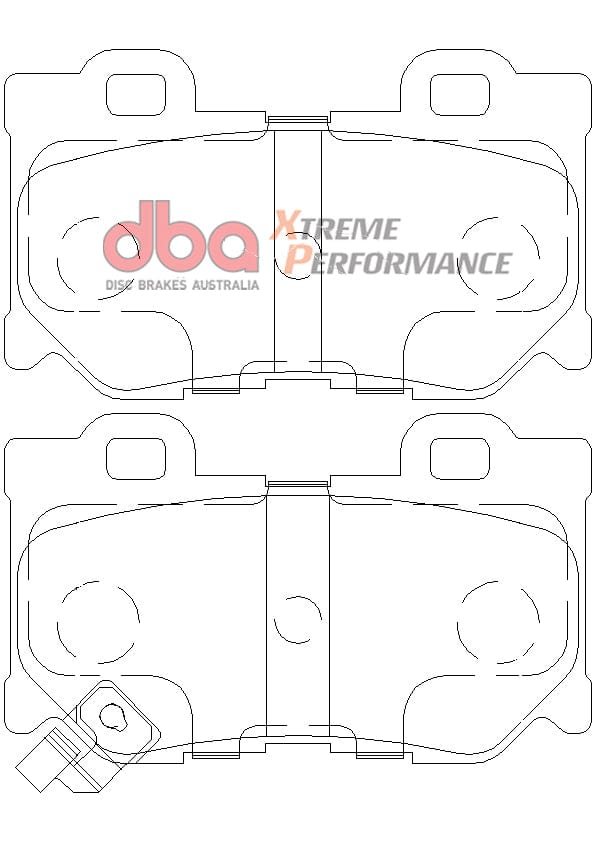 DBA Drum Nissan 370Z, Akebono Caliper XP PERFORMANCE Rear DBA Brake Pad SR