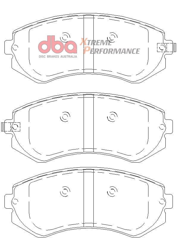 DBA Drum Nissan Patrol Y61/GU/TY61/Y60/GQ 89-16 DBA XP PERFORMANCE Rear Brake Pad SR