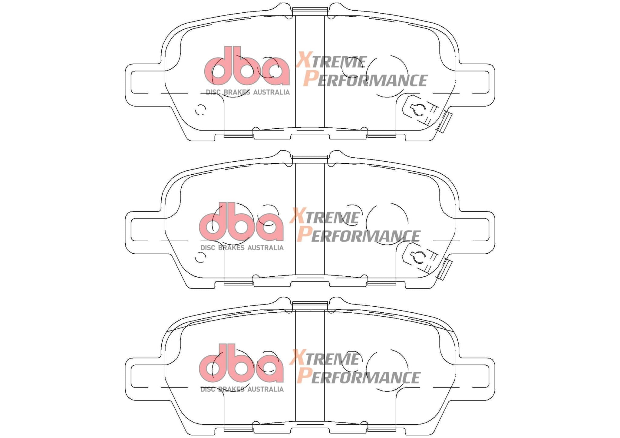 DBA Drum Nissan Xtrail -T32, Nissan Pathfinder 13- XP PERFORMANCE Rear DBA Brake Pad SR