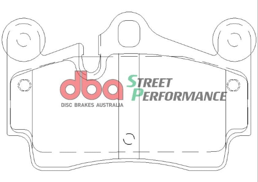 DBA Drum Porsche Cayman 987 06-13 DBA SP PERFORMANCE Rear Brake Pad SR