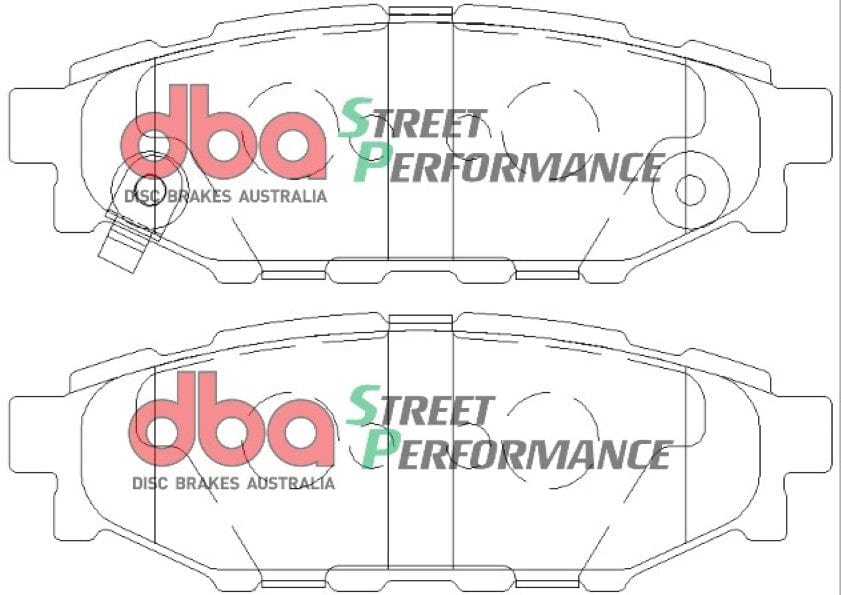 DBA Drum Subaru BH BH9 BP BP9 BR BRD BRF BHE BPE BR9 00-15 DBA SP PERFORMANCE R Brake Pad SR