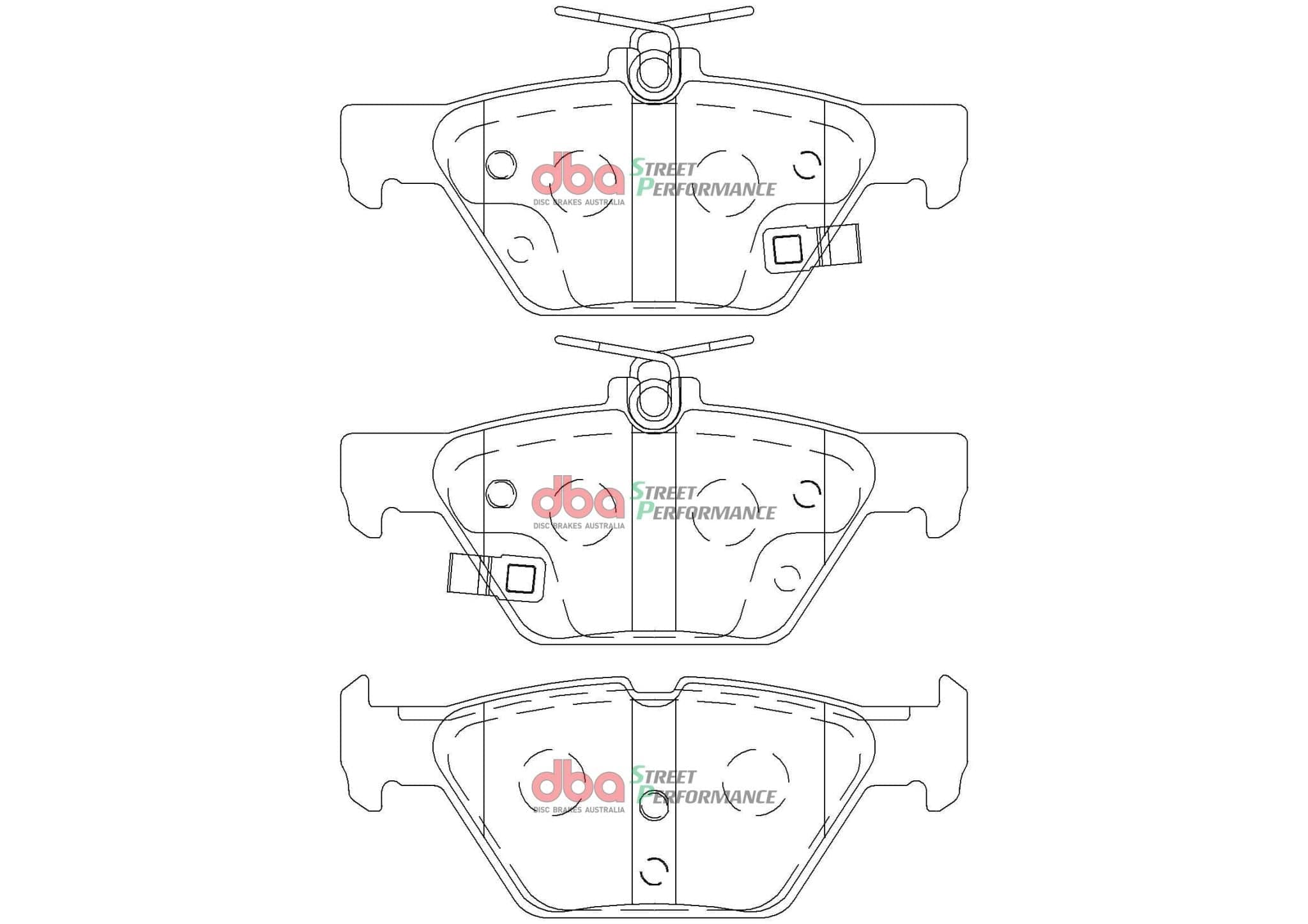 DBA Drum Subaru Liberty Outback Tribecca 15- SP PERFORMANCE Rear DBA Brake Pad SR