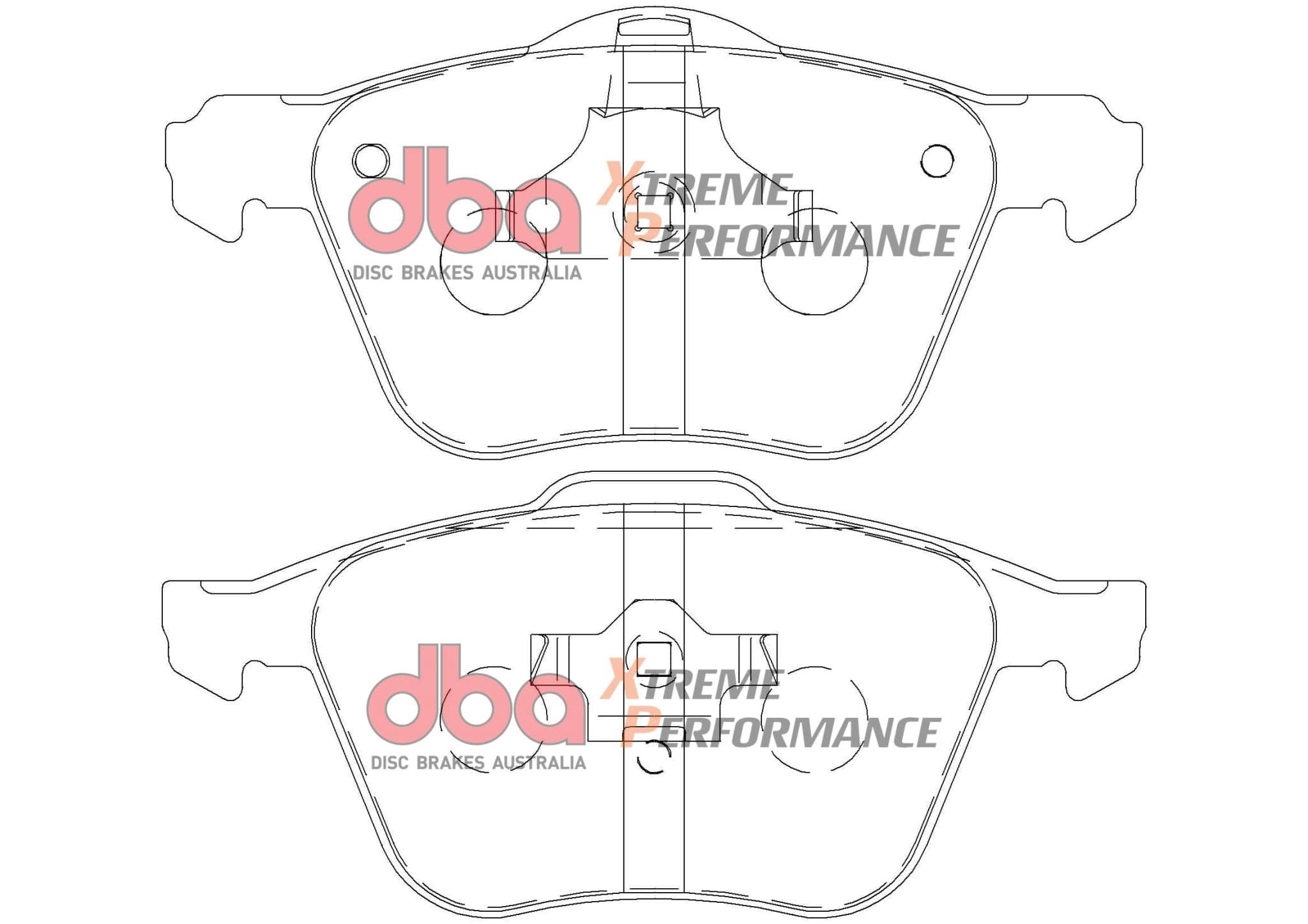 DBA Drum Volvo S40 544 04-12 DBA XP PERFORMANCE Front Brake Pad SR