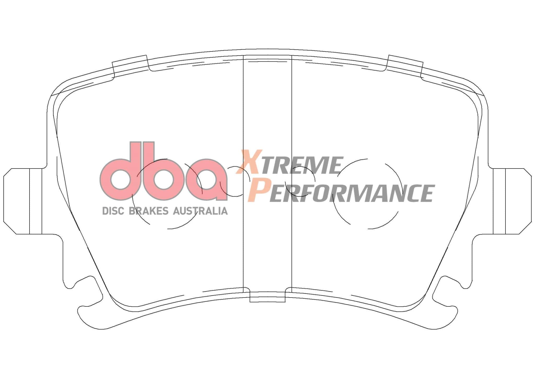 DBA Drum VW Jetta 1K2 06-10 DBA XP PERFORMANCE Rear Brake Pad SR