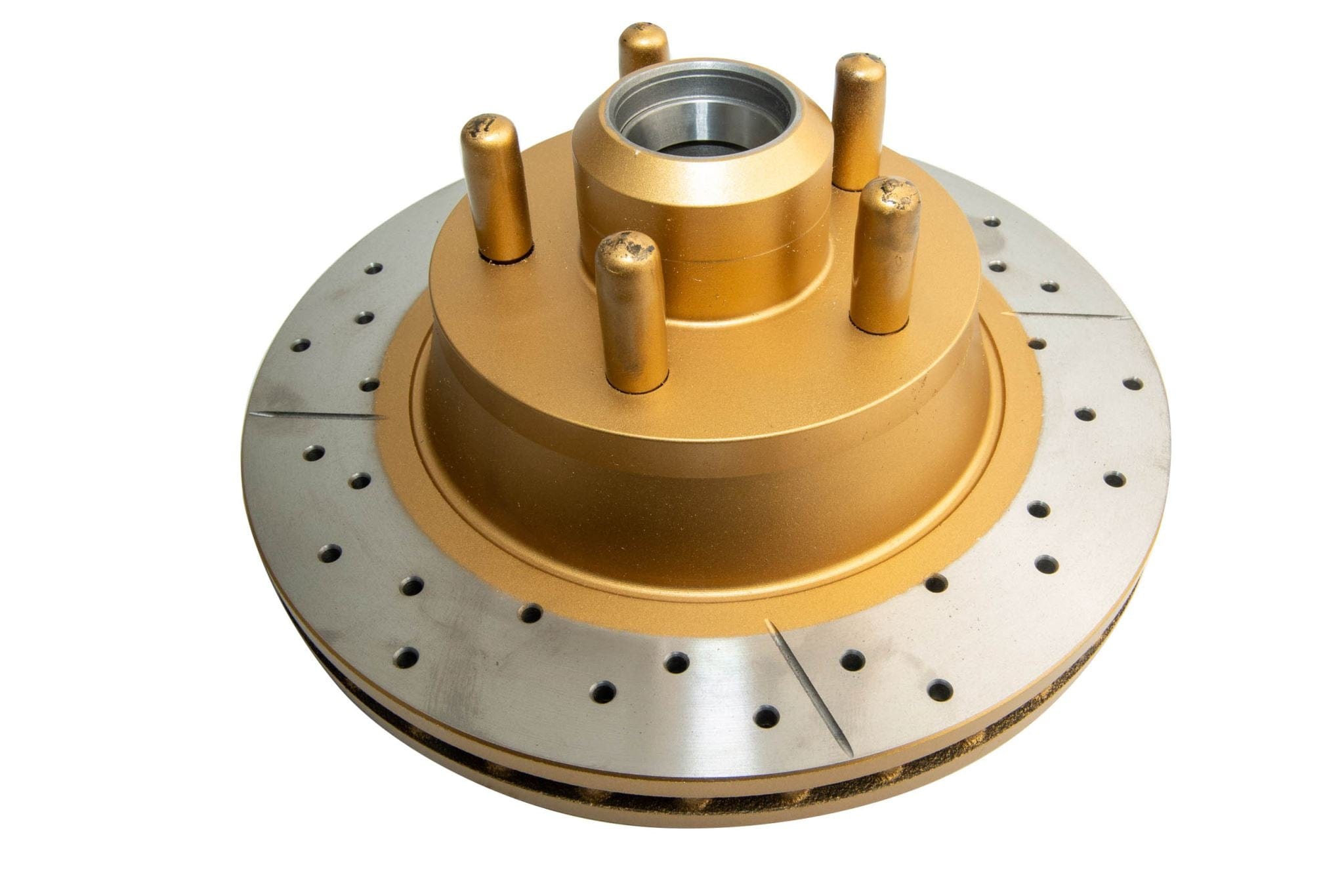 DBA Rotor Ford EL 96- Street Gold Cross-drilled slotted KP Front DBA Disc Brake Rotors SR